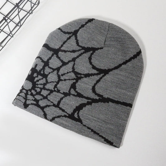 Spider Web Knitted Hat