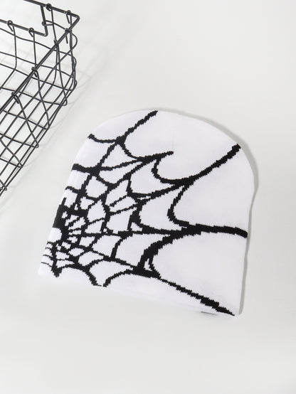 Spider Web Knitted Hat