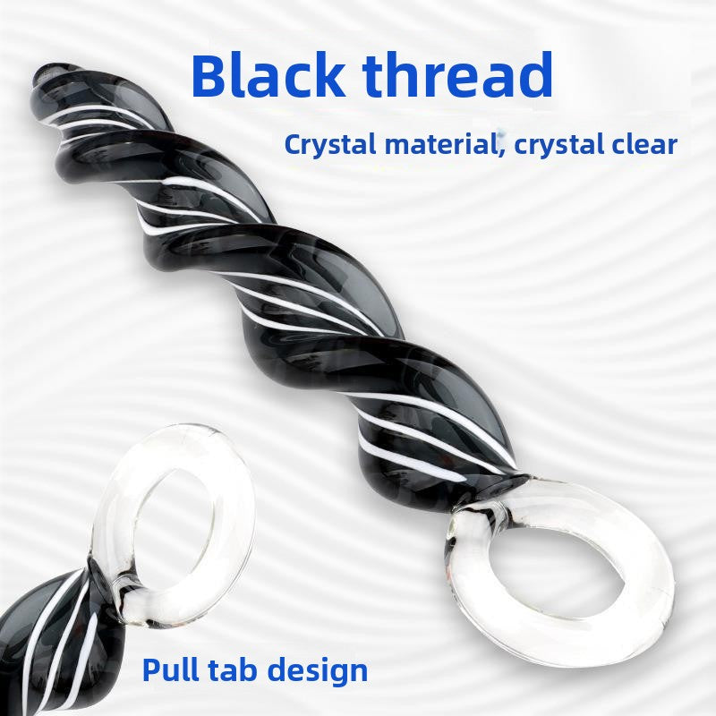 Spiral Glass Anal Plug