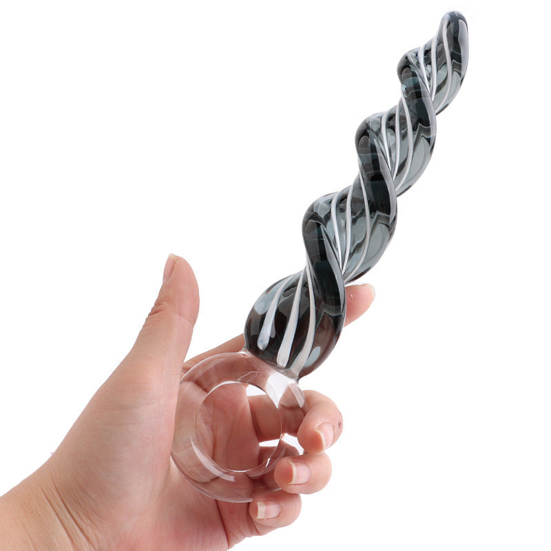 Spiral Glass Anal Plug
