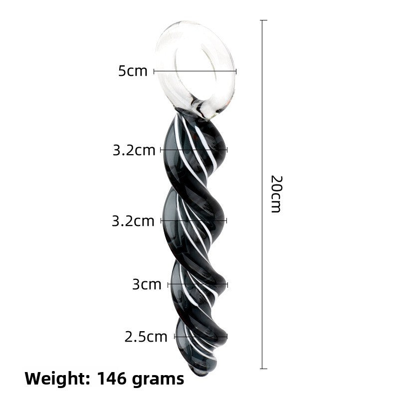 Spiral Glass Anal Plug