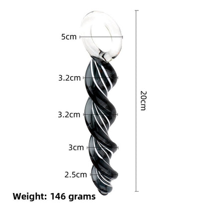 Spiral Glass Anal Plug