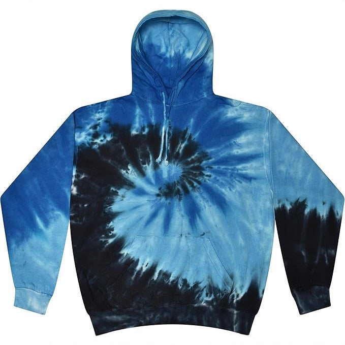 Spiral Print Hooded Sweatshirt