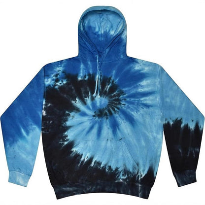 Spiral Print Hooded Sweatshirt