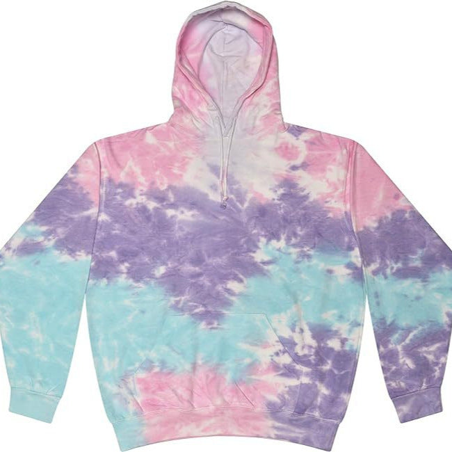 Spiral Print Hooded Sweatshirt