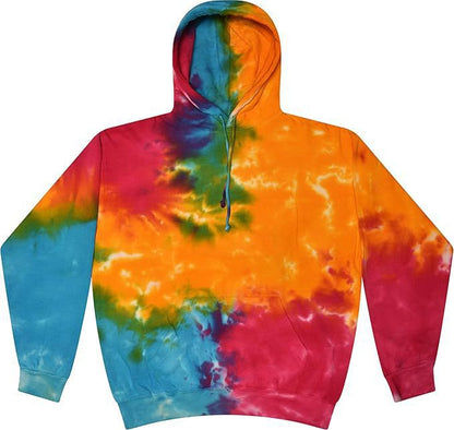 Spiral Print Hooded Sweatshirt
