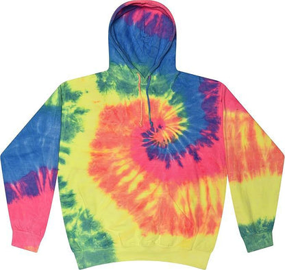Spiral Print Hooded Sweatshirt