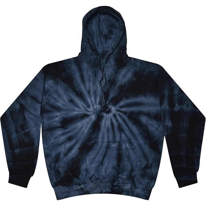 Spiral Print Hooded Sweatshirt
