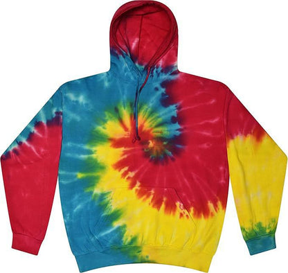 Spiral Print Hooded Sweatshirt