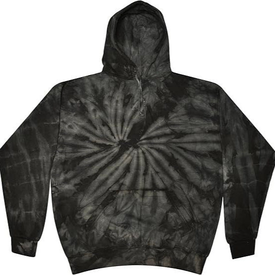 Spiral Print Hooded Sweatshirt