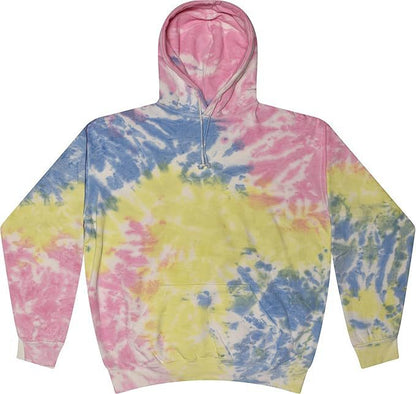 Spiral Print Hooded Sweatshirt