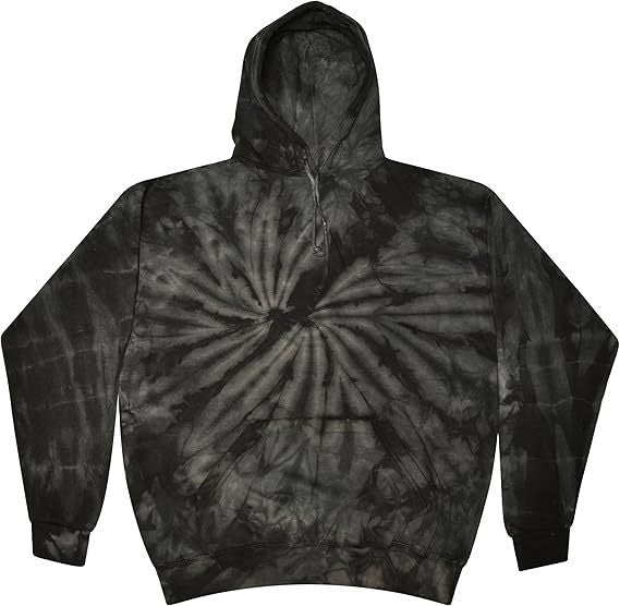 Spiral Print Hooded Sweatshirt