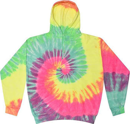 Spiral Print Hooded Sweatshirt