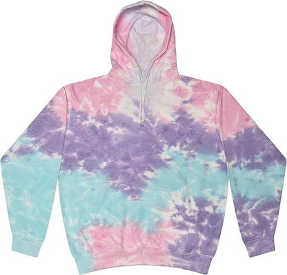 Spiral Print Hooded Sweatshirt