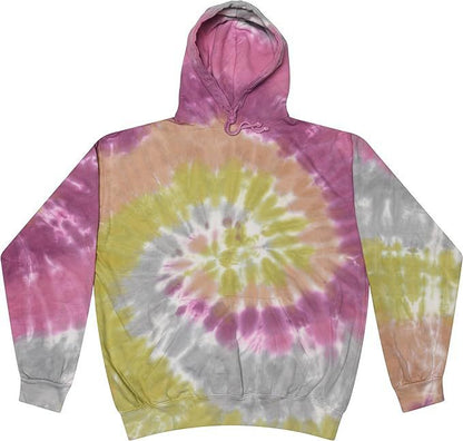 Spiral Print Hooded Sweatshirt