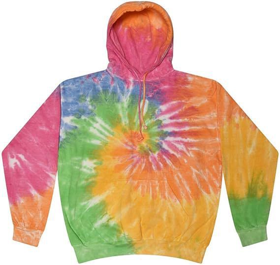 Spiral Print Hooded Sweatshirt
