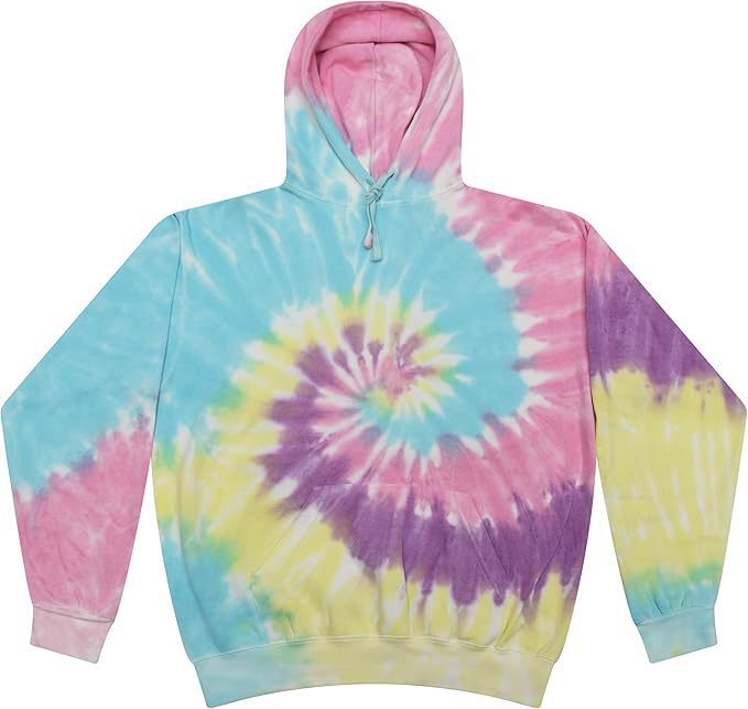 Spiral Print Hooded Sweatshirt