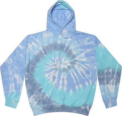Spiral Print Hooded Sweatshirt