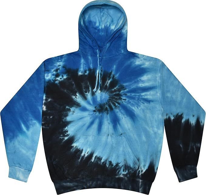Spiral Print Hooded Sweatshirt