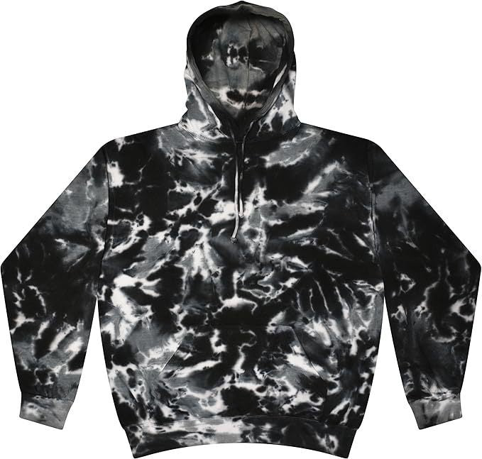 Spiral Print Hooded Sweatshirt