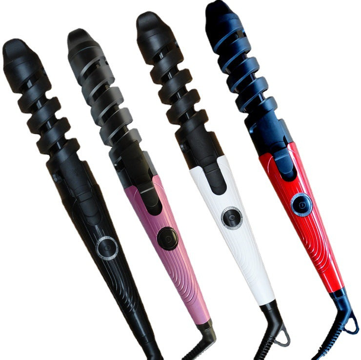 Spiral screw rod constant-temperature hair curling iron