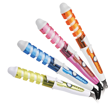 Spiral screw rod constant-temperature hair curling iron