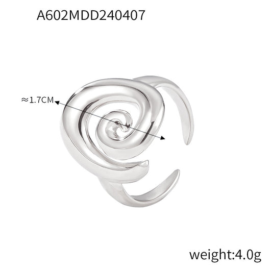 Spiral titanium jewelry