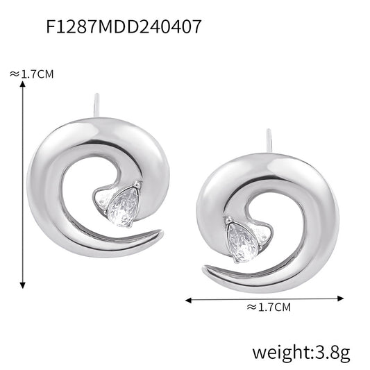 Spiral titanium jewelry