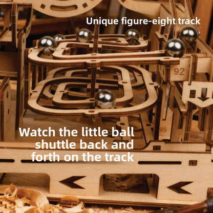 Spiral wooden boardwalk puzzle