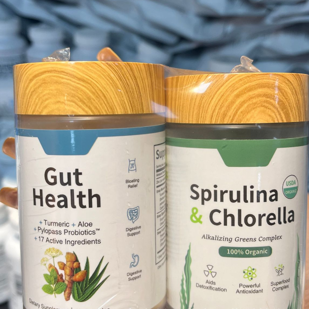 Spirulina Capsules 120 Capsules Combination Set