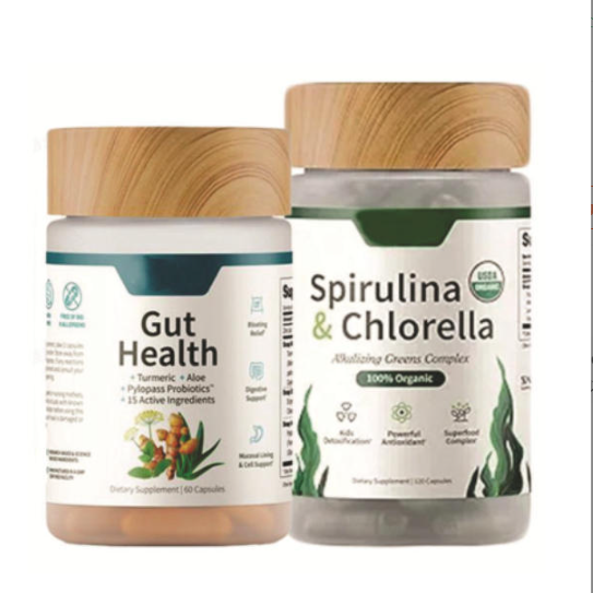 Spirulina Chlorella Chlorophyll Capsules