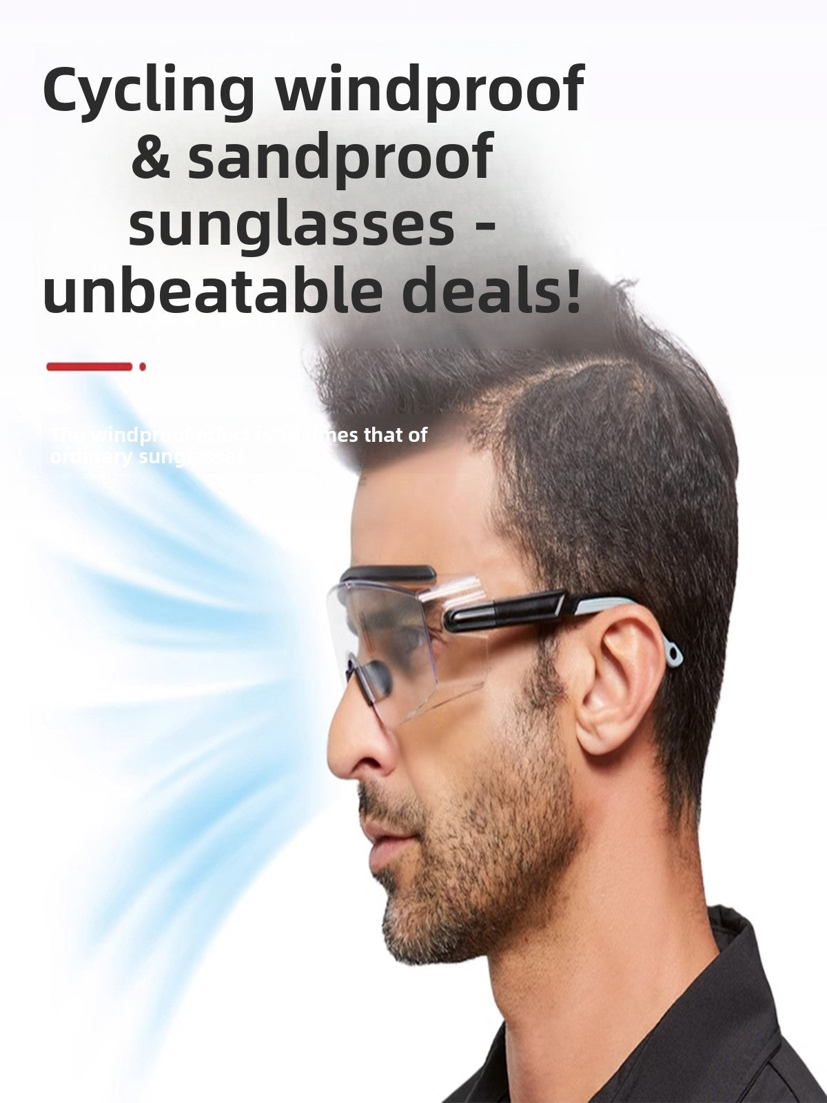 Splash-proof and windproof riding glasses