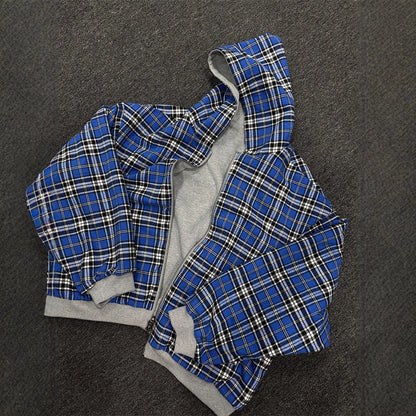 Spliced ​​Reversible Cardigan Sweatshirt