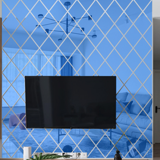 Splicing Mirror Wall Stickers