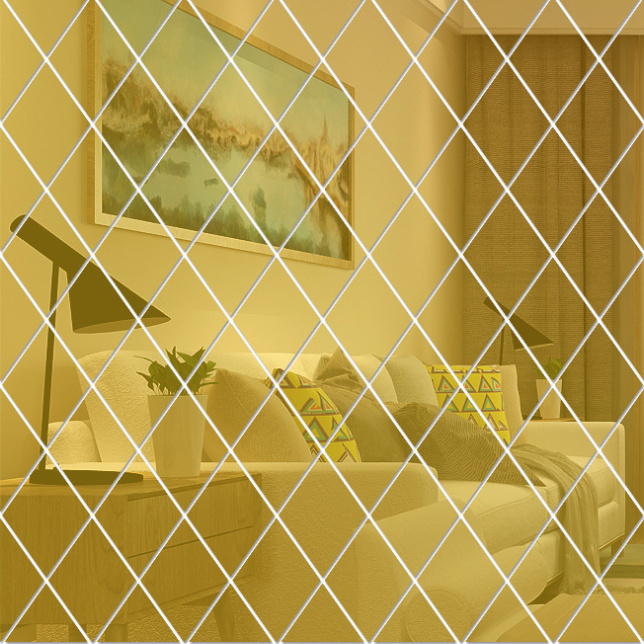 Splicing Mirror Wall Stickers