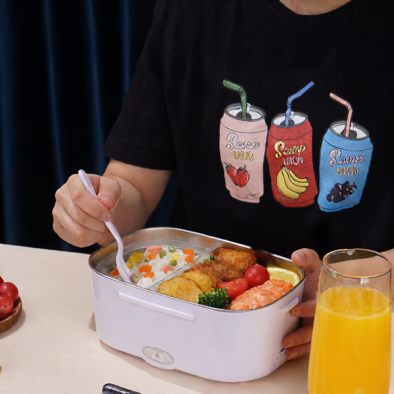 Split Design Electric Heating Lunch Box