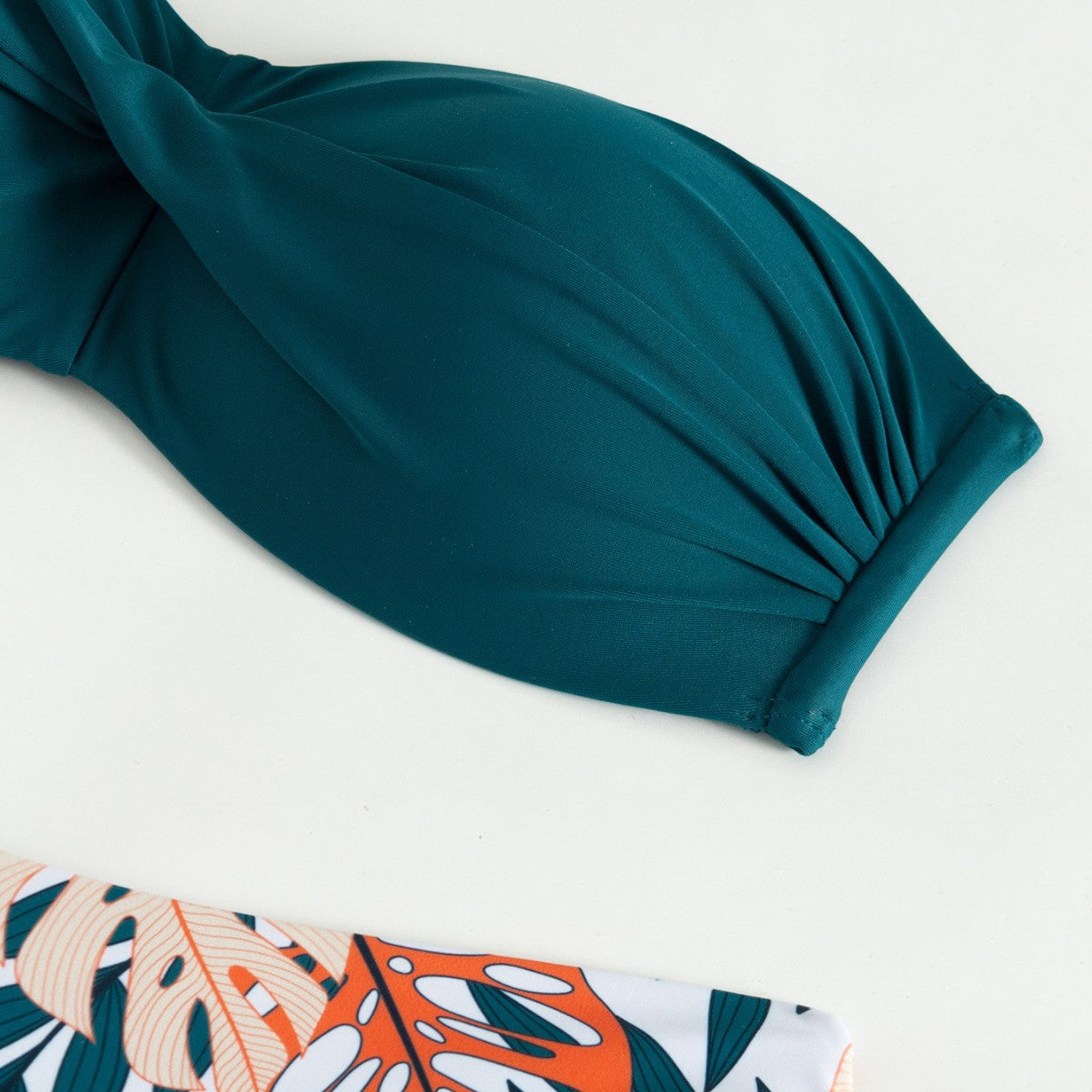 split push up hard bag color matching sexy bikini swimsuit