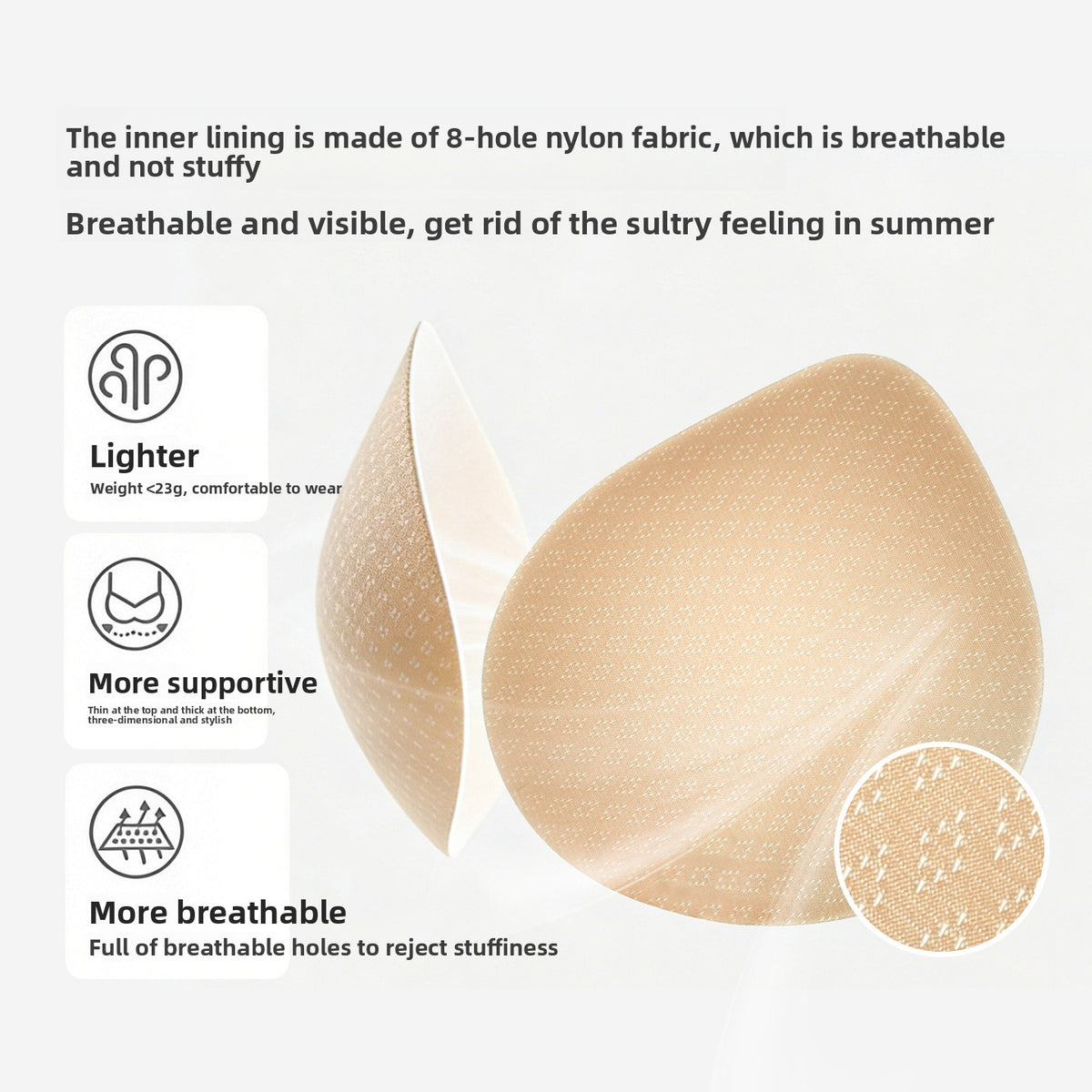Sponge bra pads