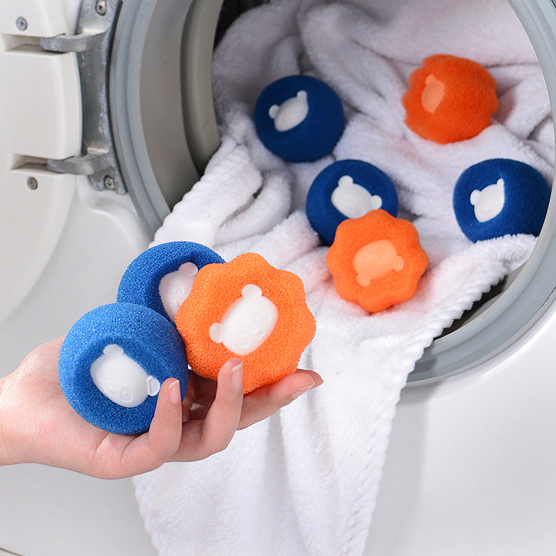 Sponge cleaning ball