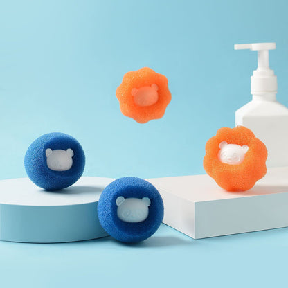 Sponge cleaning ball