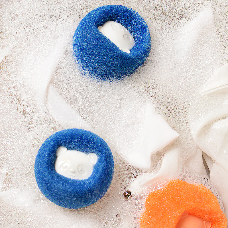 Sponge cleaning ball
