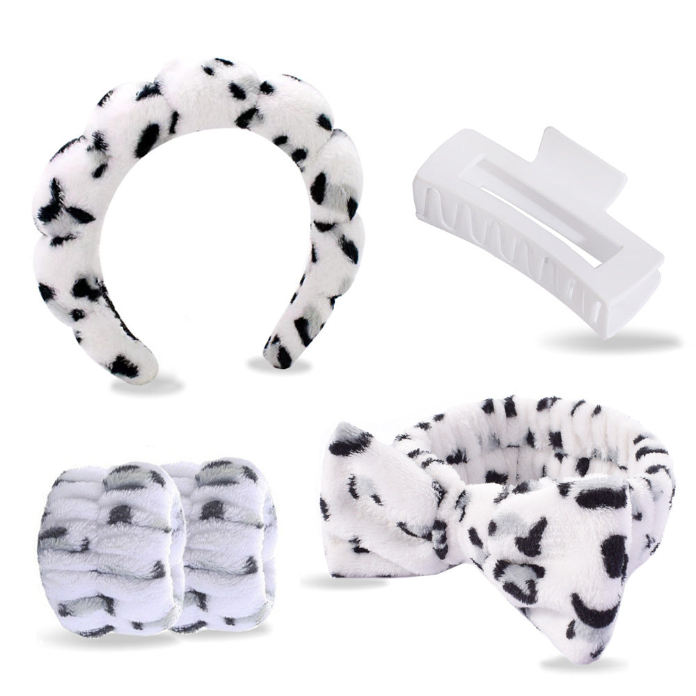 Sponge Hair Band Set with Wrist Strap
