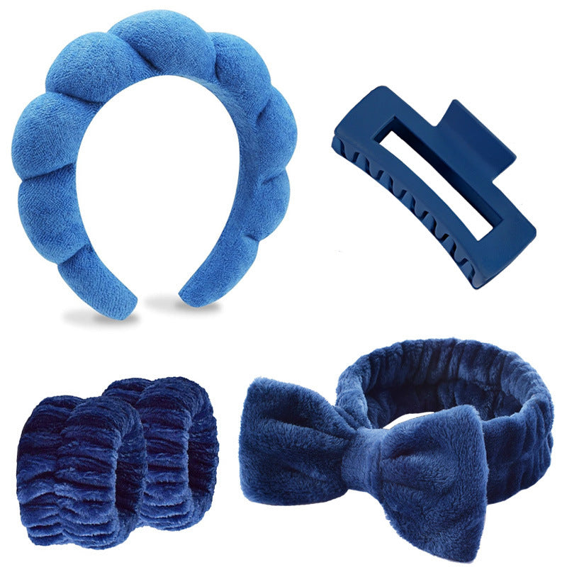 Sponge Hair Band Set with Wrist Strap