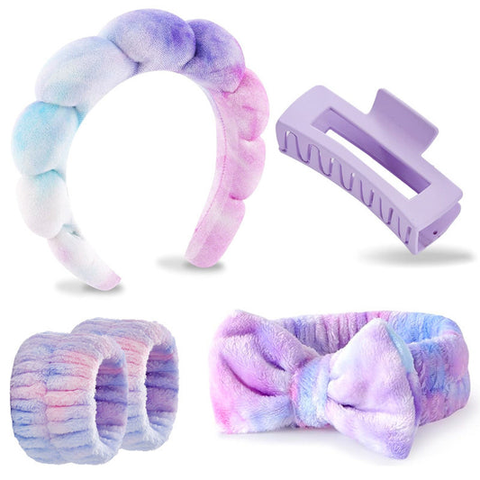 Sponge Hair Band Set with Wrist Strap