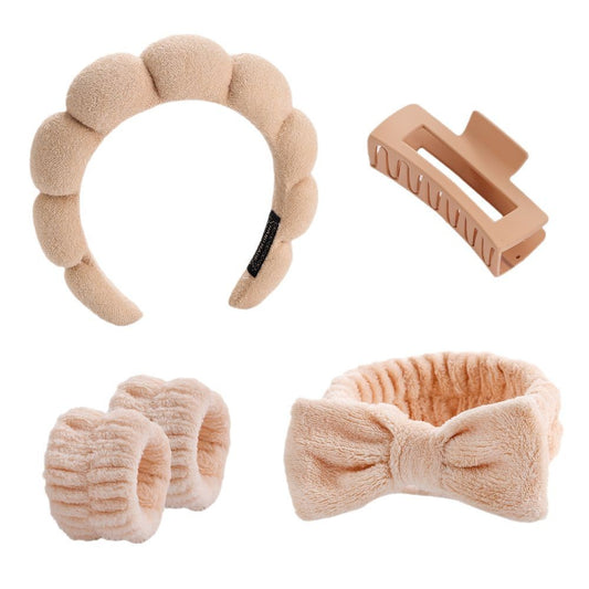 Sponge Hair Band Set with Wrist Strap