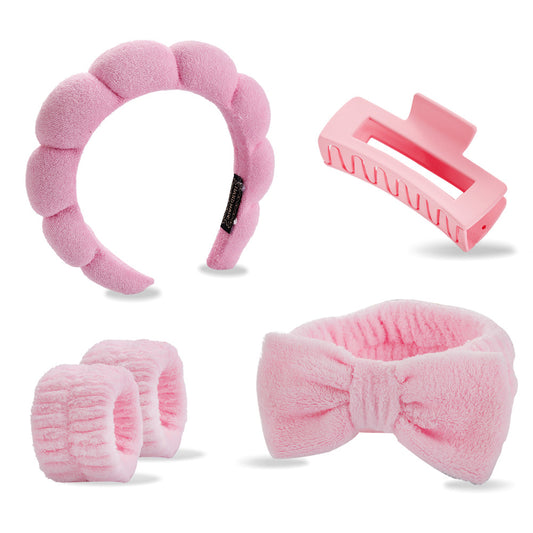 Sponge Hair Band Set with Wrist Strap