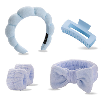 Sponge Hair Band Set with Wrist Strap