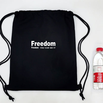 Sport canvas drawstring backpack
