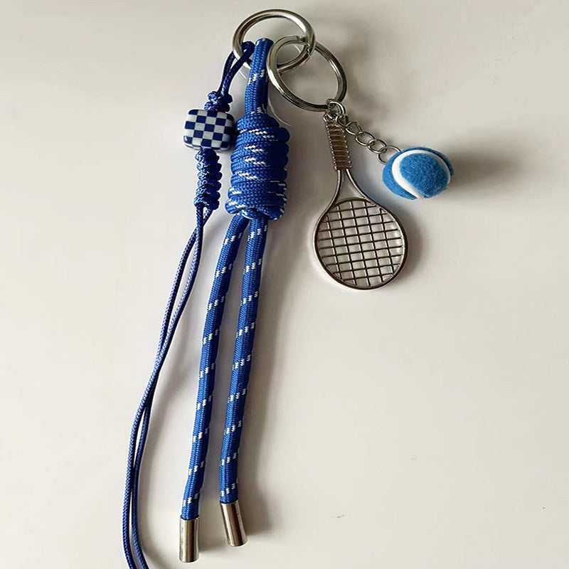 Sport Theme Nylon Rope Keychain Pendant