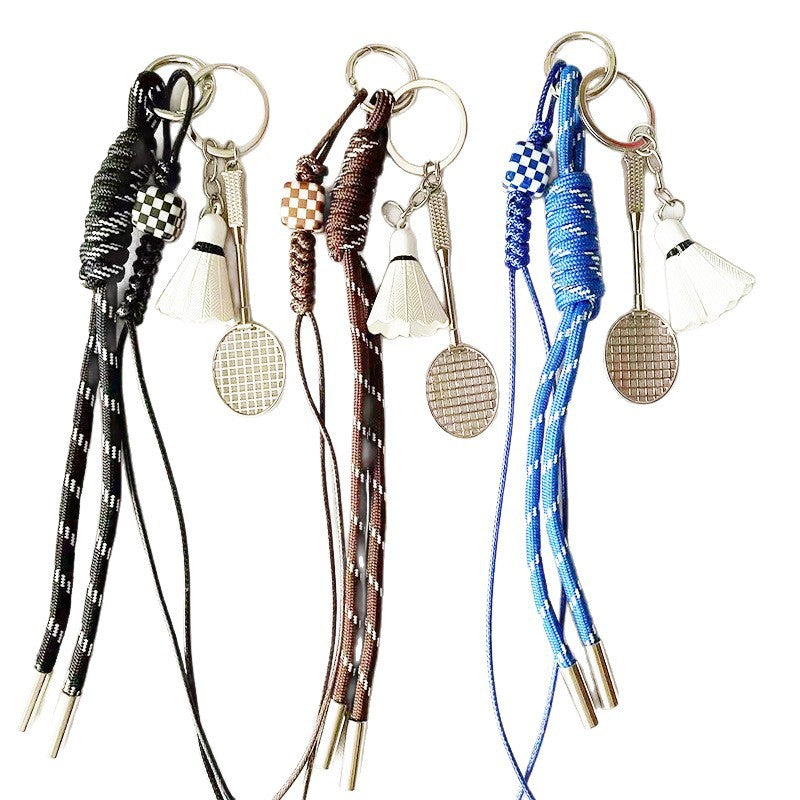 Sport Theme Nylon Rope Keychain Pendant